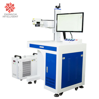 Nonmetal Ultraviolet Laser Marking Machine 8W , 100*100mm Glass Laser Engraving Machine