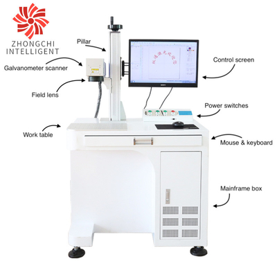 30W Metal Laser Engraving Machine Marking Machine EZCAD Control CE